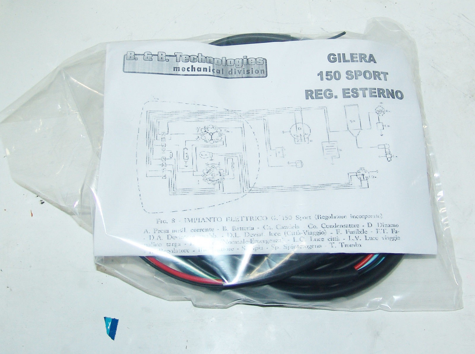 Impianti elettrici moto: impianto elettrico electrical wiring gilera ... Impianto elettrico esterno