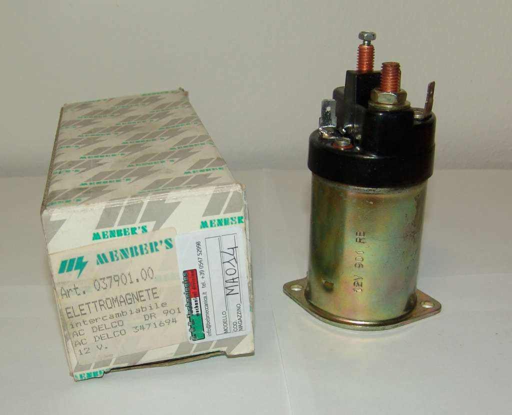 MOTORINI AVVIAMENTO AUTO: ELETTROMAGNETE SOLENOID MENBER'S 037901.00 12V  MA014