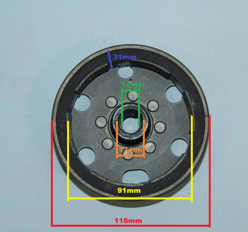 CAGIVA VOLANO ACCENSIONE NEW MOTOPLAT 0618329 12V90W20 MALANCA LAVERDA CAGIVA KTM M103 