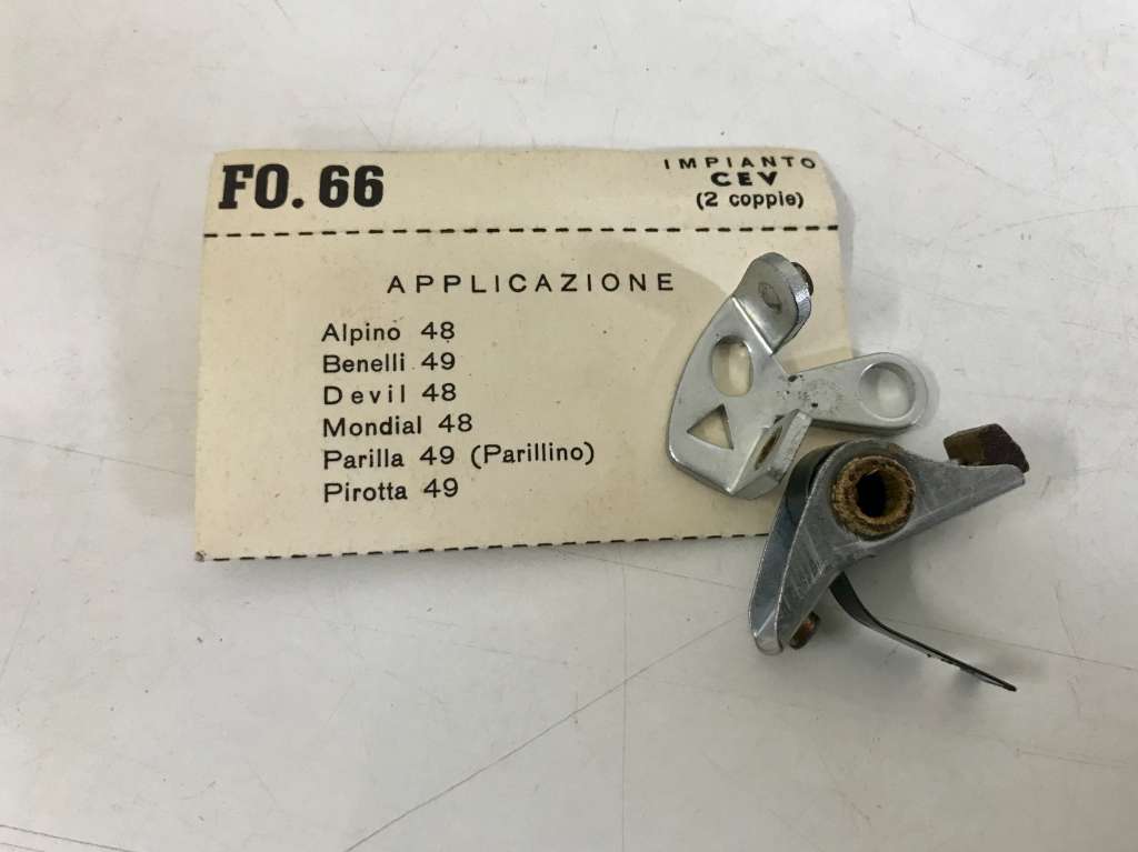 66 IMPIANTO CEV BENELLI PARILLA PIROTTA 49 CEV CONTATTI PUNTINE FO 