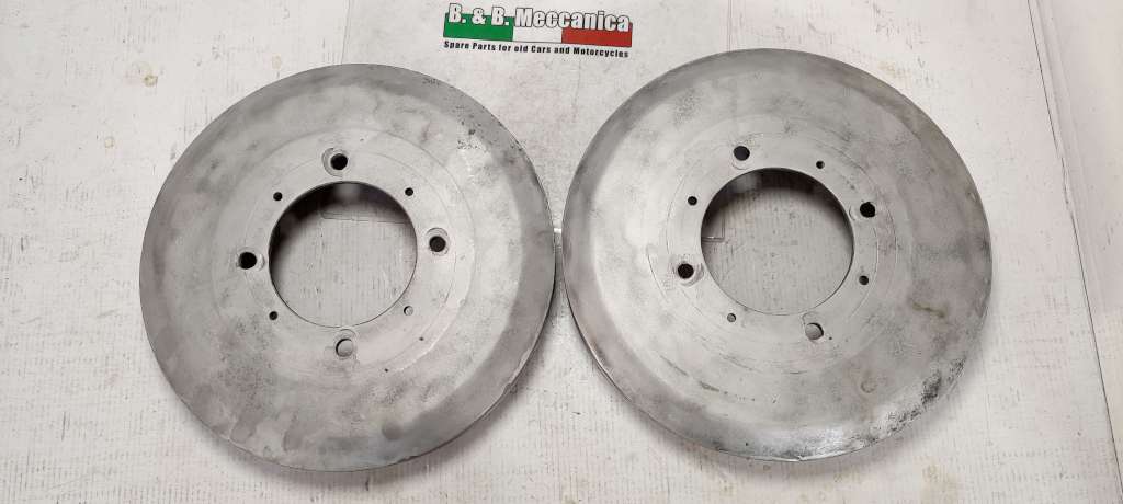 PAIR OF DRUM BRAKES FIAT 1100 A/B/E MUSONE 1940s (MG308) 