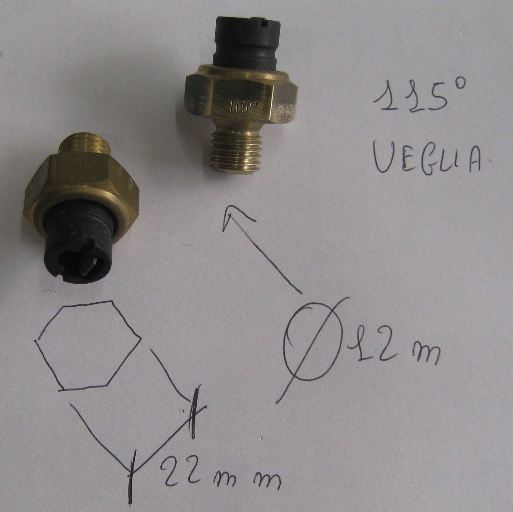 SENSORE TEMPERATURA TEMPERATURE SENSOR HONDA VEGLIA 115