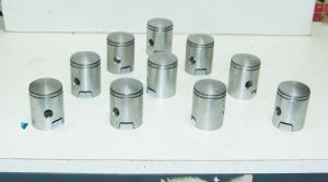 STOCK LOTTO 10 PISTONS PISTONI PIAGGIO CIAO GRILLO SI BRAVO CBA 50 