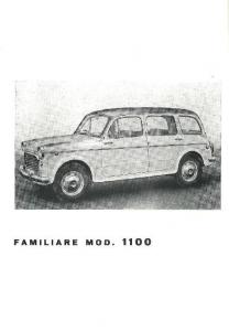 MANUALE ISTRUZIONI L\' USO OPERATING AND MAINTENANCE FIAT 1100 EXSPORT SPECIAL