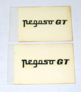 COPPIA ADESIVI DECALCOMANIE STICKERS PEGASO GT