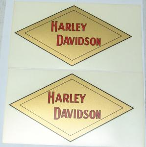 COPPIA DECALCOMANIE ADESIVI STICKERS HARLEY DAVIDSON