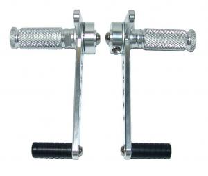 COPPIA PEDANE PAIR OF PEGS ALLUMINIO CAFE\' RACE