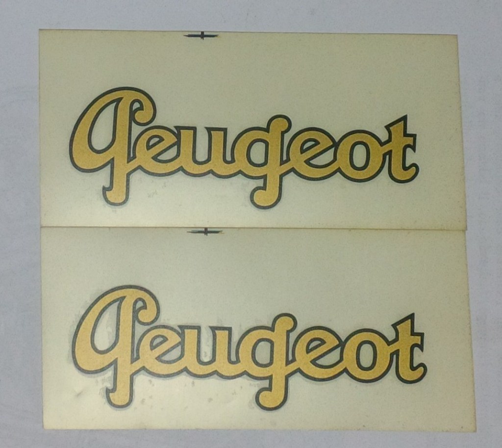 PEUGEOT ADHESIVE decalcomanie adesivi decals stickers SERBATOIO TANK