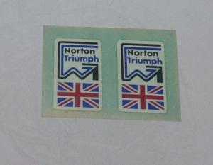 NORTON TRIUMPH ADHESIVE decalcomanie adesivi decals stickers