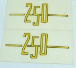 DUCATI 250 ADHESIVE decalcomanie adesivi decals stickers FIANCHETTI