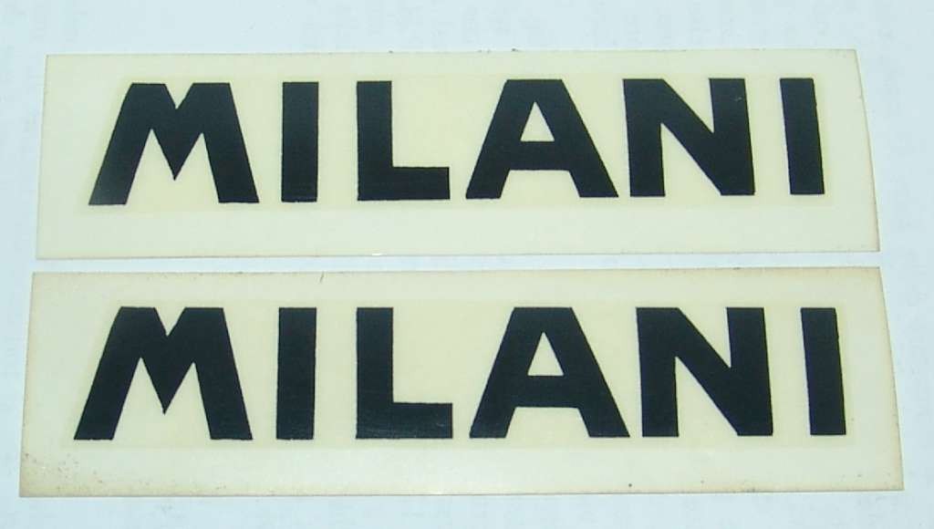 MILANI ADHESIVE decalcomanie adesivi decals stickers 110x22mm