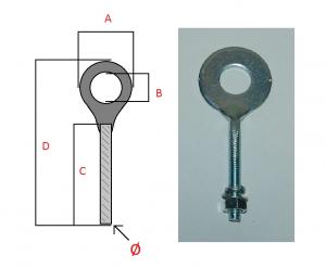 TENDICATENA PERNO RUOTA DUCATI BENELLI MORINI LAVERDA TE0030