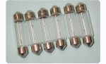 SET 6 LAMPADE SILURO 6V 10W  10 X 36 DUCATI BENELLI MORINI GILERA GUZZI  LA0214
