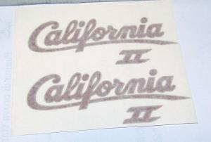 ADHESIVE decalcomanie adesivi decals stickers MOTO GUZZI CALIFORNIA 2 FIANCHETTI