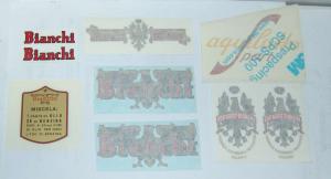 KIT decalcomanie adesivi decals stickers BIANCHI AQUILOTTO SPORT AD0264