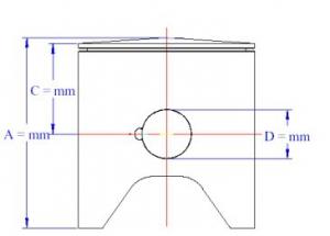 PISTON KOLBEN PISTONE BENELLI 54,2MM (A27)