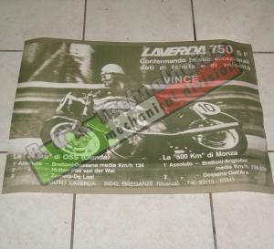 POSTER MANIFESTO LAVERDA 750 SF  BRETTONI ANGIOLINI 70 Cm X 50 Cm