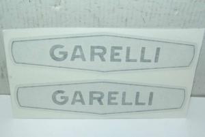 ADHESIVE ADESIVO SERBATOIO CICLOMOTORE GARELLI nero argento 159 mm x 3,9 mm