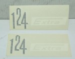 ADHESIVE ADESIVO FIANCHETTO GILERA 124 EXTRA 105 mm x 40 mm