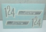 ADHESIVE ADESIVO GILERA 124 EXTRA 105 mm x 37 mm