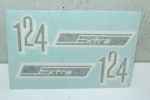 ADHESIVE ADESIVO GILERA 124 EXTRA 105 mm x 37 mm
