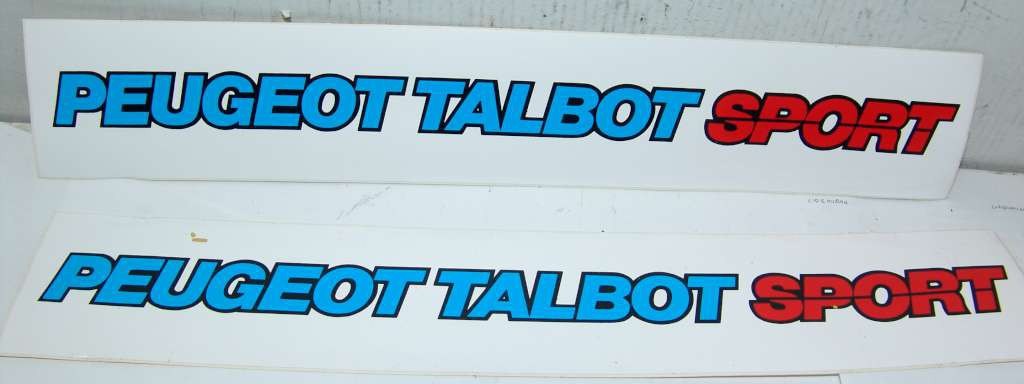 ADHESIVE ADESIVO PEUGEOT TALBOT SPORT  352 mm x 59 mm