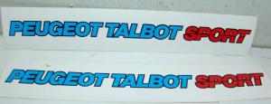 ADHESIVE ADESIVO PEUGEOT TALBOT SPORT  352 mm x 59 mm