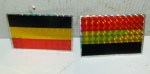 ADHESIVE ADESIVO BANDIERA BELGIO belgium flag  72 mm x 49 mm
