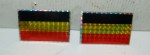 ADHESIVE ADESIVO BANDIERA BELGIO belgium flag  72 mm x 49 mm