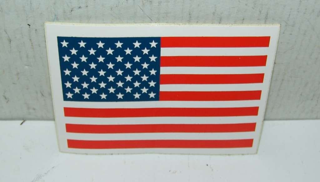 ADHESIVE ADESIVO BANDIERA U.S.A. 111 mm x 71 mm