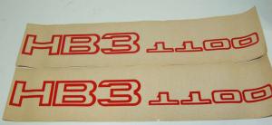 2 ADHESIVE ADESIVO ORIGINALI DECALCOMANIA SERIGRAFIA  HB3 1100  BIMOTA