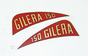 GILERA 150 ADHESIVE decalcomanie adesivi decals stickers FREGIO PARAFANGO