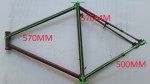 TELAIO BICICLETTA FRAME BIKE D\' EPOCA ANNI 40 - 50 FORSE BIANCHI