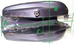 SERBATOIO FUEL TANK TIPO CUSTOM NON CONOSCO IL MODELLO