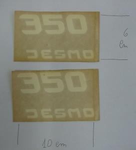 COPPIA DUCATI 350 DESMO ADHESIVE decalcomanie adesivi decals stickers CARENA