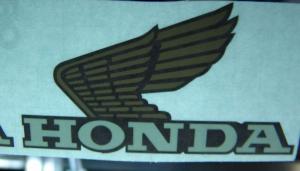 HONDA ALA SERBATOIO ORO CON SCRITTA BIANCA CX 500 ADHESIVE adesivi stickers