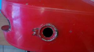 SERBATOIO CARBURANTE TANK FUEL MV AGUSTA 350 SPORT IPOTESI  (B131)