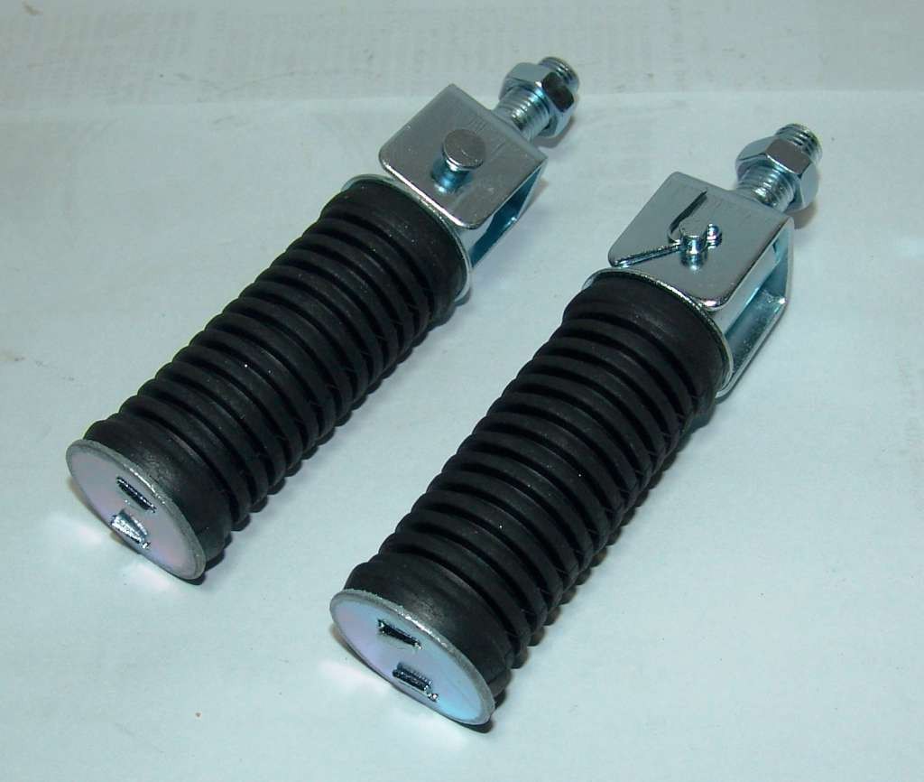PEDANE PASSEGGERO PAIR PEGS ADATTABILI MOTO METEORA 125 ANNI 50  PE0042
