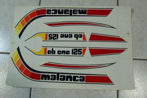 decalcomanie adesivi decals stickers ciclomotore KIT MALANCA 125 OB ONE (B201)