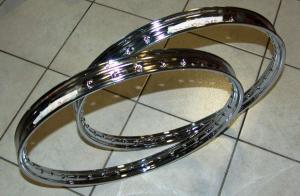 COPPIA CERCHI ACCIAIO STEEL RIM  GITAN 50 TESTI  20 X 1.20 36 FORI