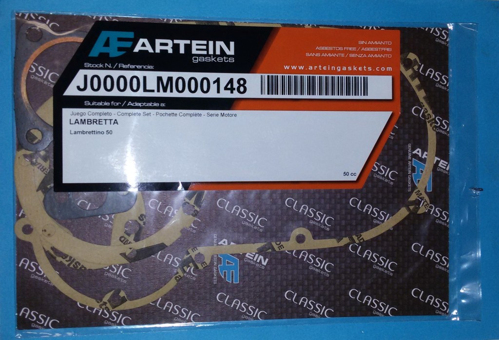 SERIE GUARNIZIONI GASKET KIT LAMBRETTA LAMBRETTINO 50 (GUA7)