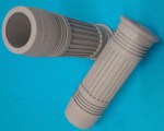 MANOPOLE MANUBRIO HANDLEBAR GRIPS GRIGIE BIANCHI SCUDO DEL SUD 125