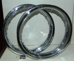 COPPIA CERCHI RIMS ACCIAIO 12\