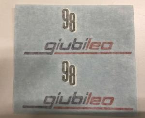 GILERA 98 GIUBILEO ADHESIVE  adesivi  stickers SERBATOIO ROSSO BLU