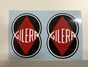 GILERA  ADHESIVE  adesivi  stickers SERBATOIO ROSSO NERO 6 Cm