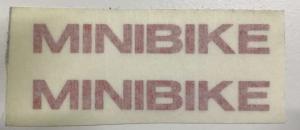 BENELLI MOTOBI MINIBIKE  ADHESIVE  adesivi  stickers  ROSSO