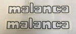 MALANCA GTS 5 BIANCO ADHESIVE decalcomanie adesivi decals stickers SERBATOIO