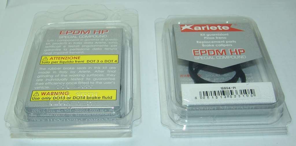 SERIE GUARNIZIONI POMPA FRENO ANTERIORE GRIMECA DA 19MM COD.12864-PO