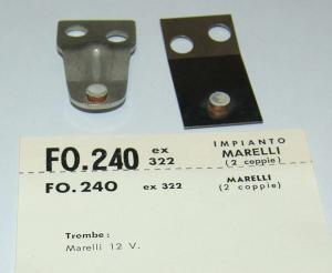 CONTATTI PUNTINE CONTACTS PINS TROMBE MARELLI 12 V FO240