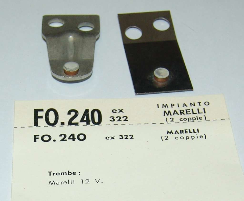 CONTATTI PUNTINE CONTACTS PINS TROMBE MARELLI 12 V FO240